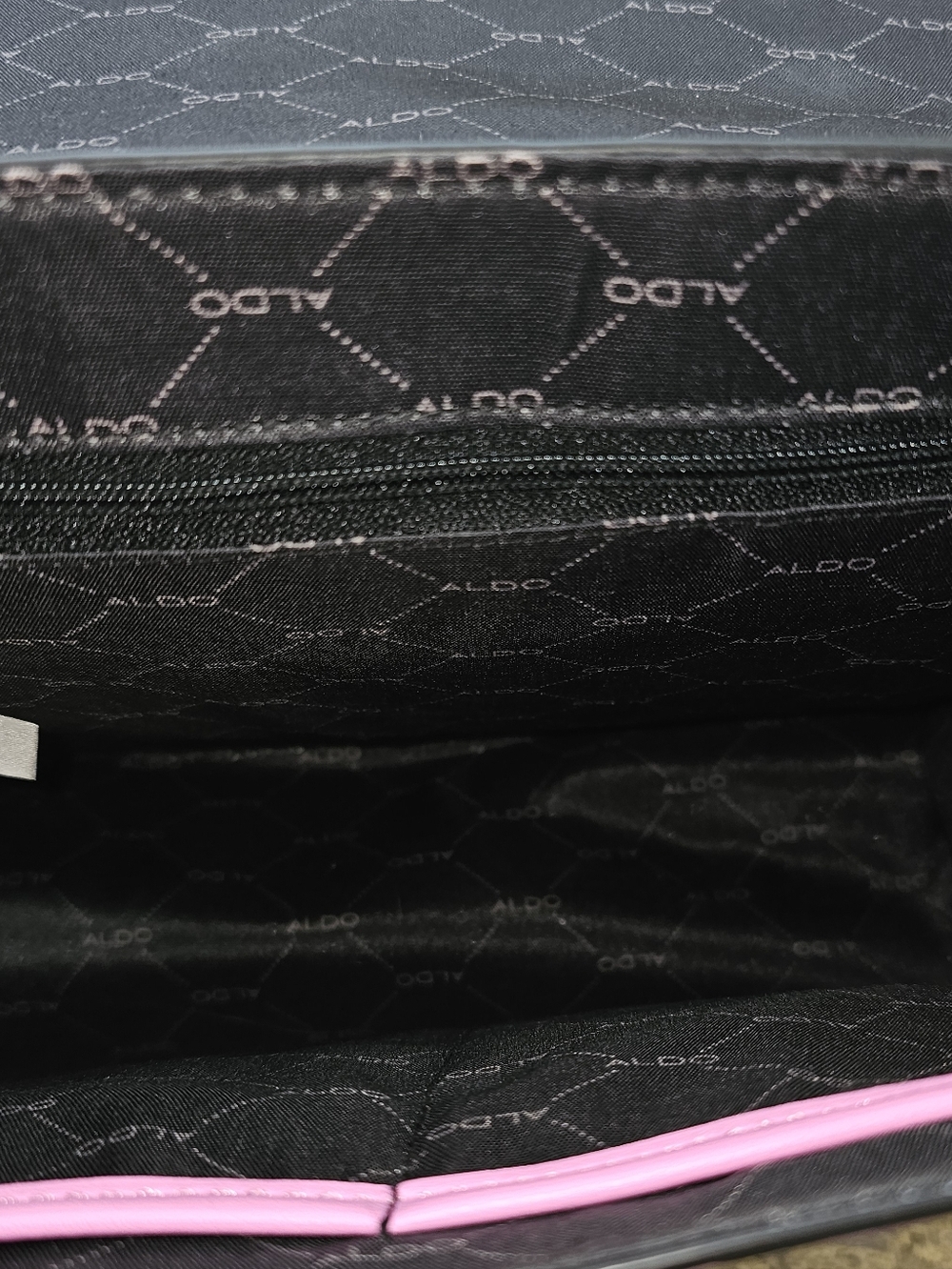 ALDO Blush Pink Lavender Ombré Satchel Crossbody | Gold Chain Accent | Dust Bag - Picture 12 of 13
